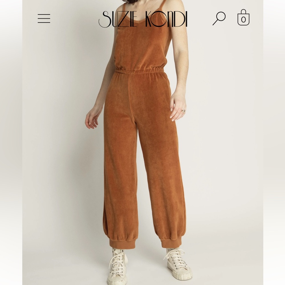 Suzie Kondi Giorgi Velour Tank Jumpsuit